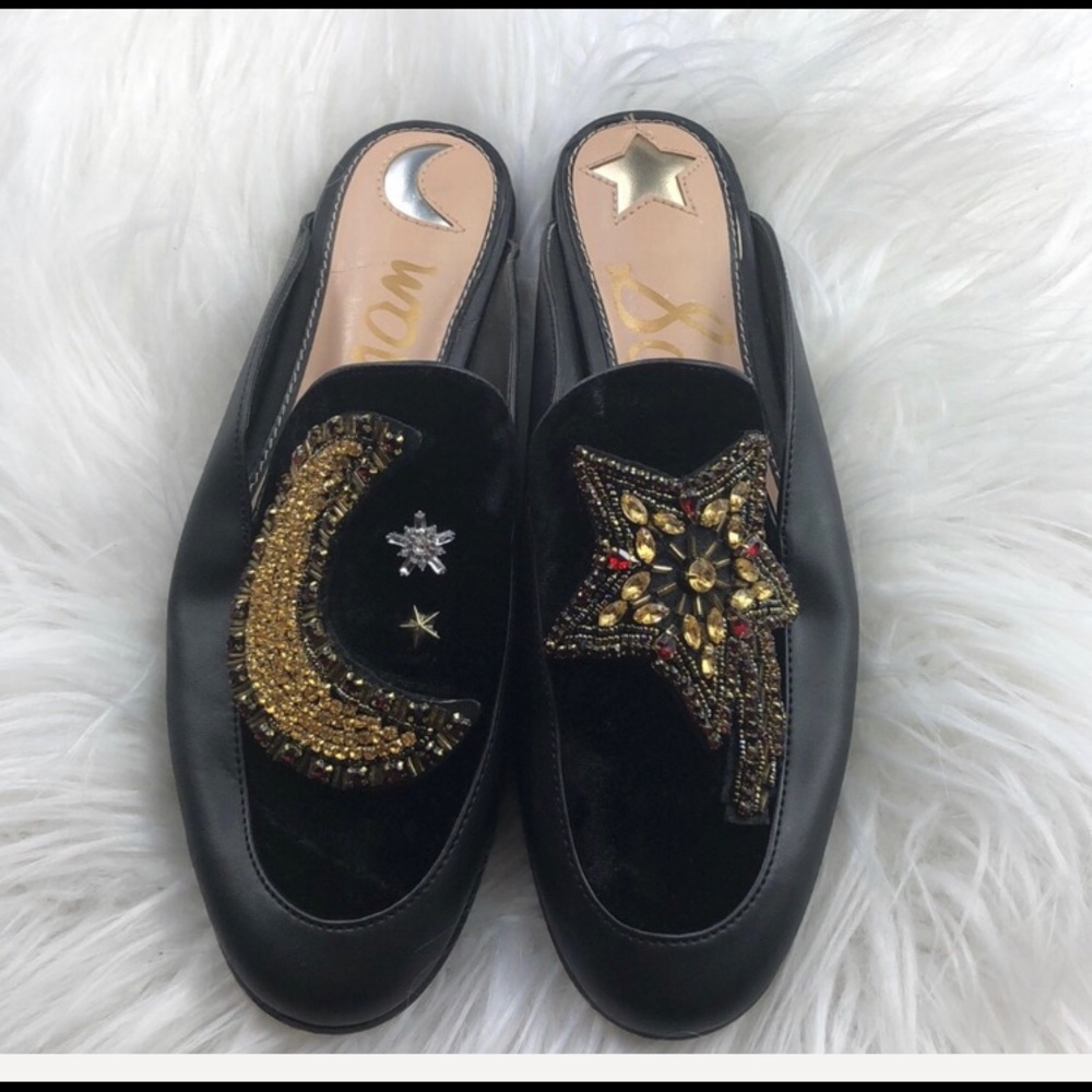 Euc Sam Edelman Pemberly stars & moon slide mules